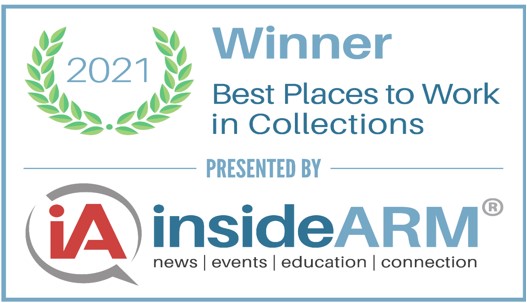 Hollis Cobb Wins 2021 insideARM Best Places to Work in Collections